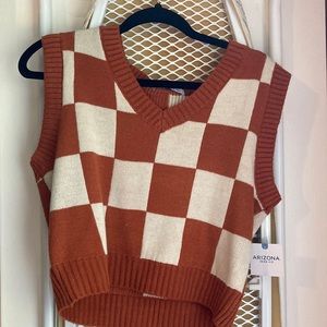 NWT Crop top sweater vest